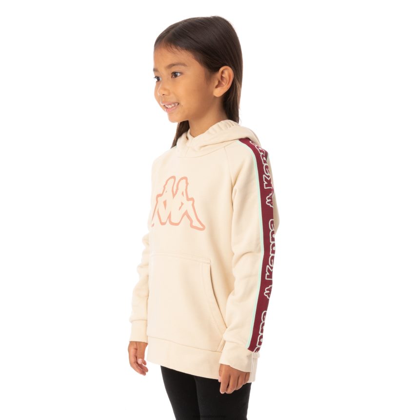 Kappa niños sudadera con capucha y logo apet 2 para niños beige 4P8JZR546