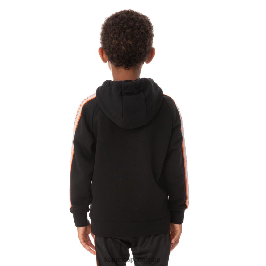 Kappa niños sudadera con capucha y logo apet 2 para niños negro 4P8JZR547