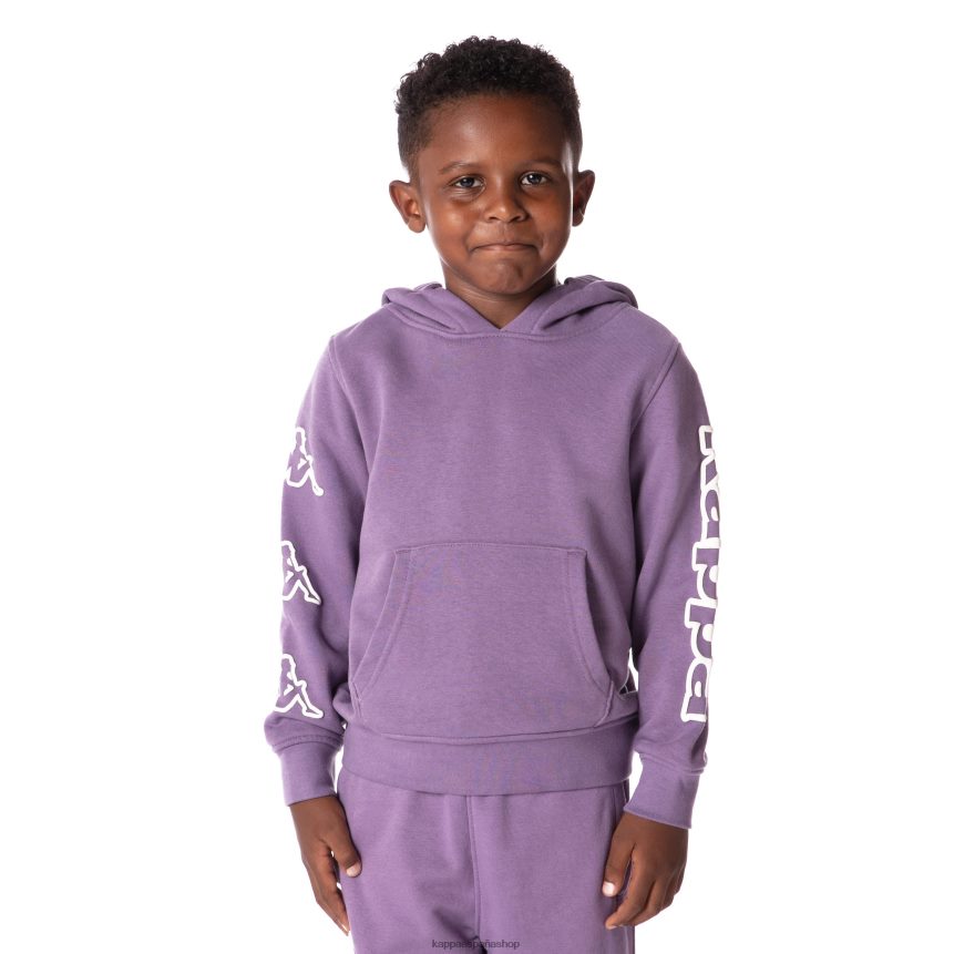 Kappa niños sudadera con capucha y logo para niños púrpura 4P8JZR509