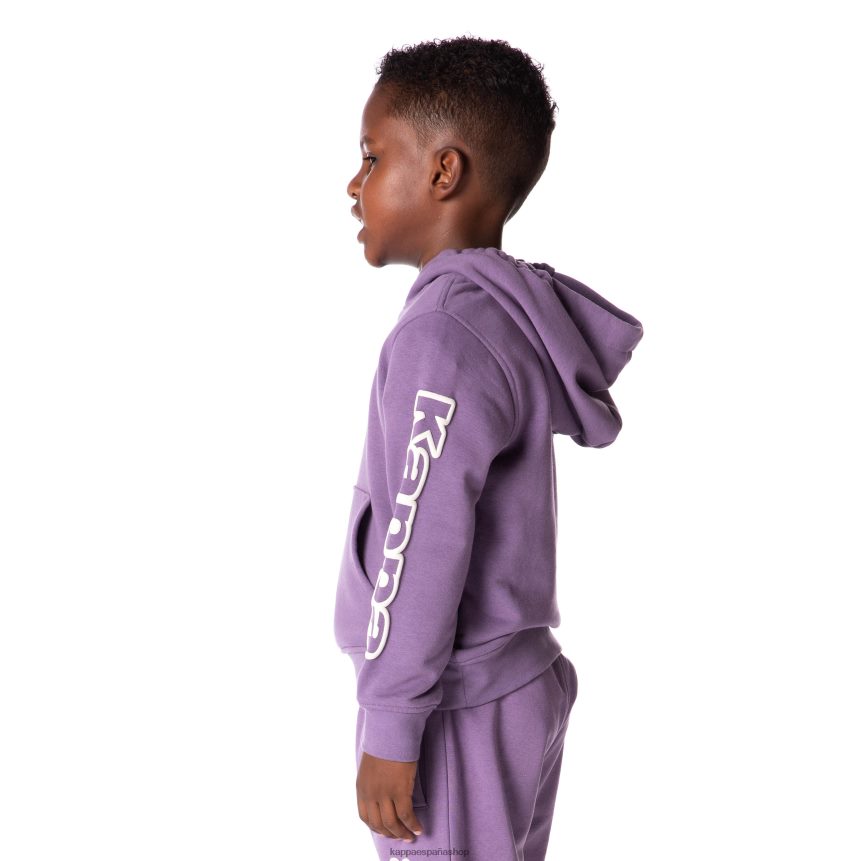 Kappa niños sudadera con capucha y logo para niños púrpura 4P8JZR509